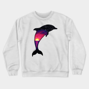 Dolphin Sunset Crewneck Sweatshirt